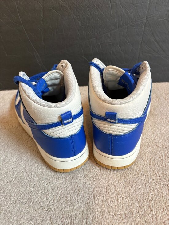 Nike Dunk Hi Retro SE Men\'s Basketball Shoes Size 9.5 Phantom Racer Blue White main image 9